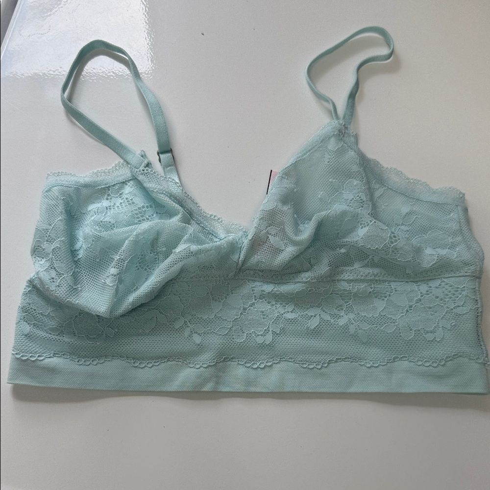 Lace Bralette in Light Blue Victoria’s Secret BRAND NEW Size XS